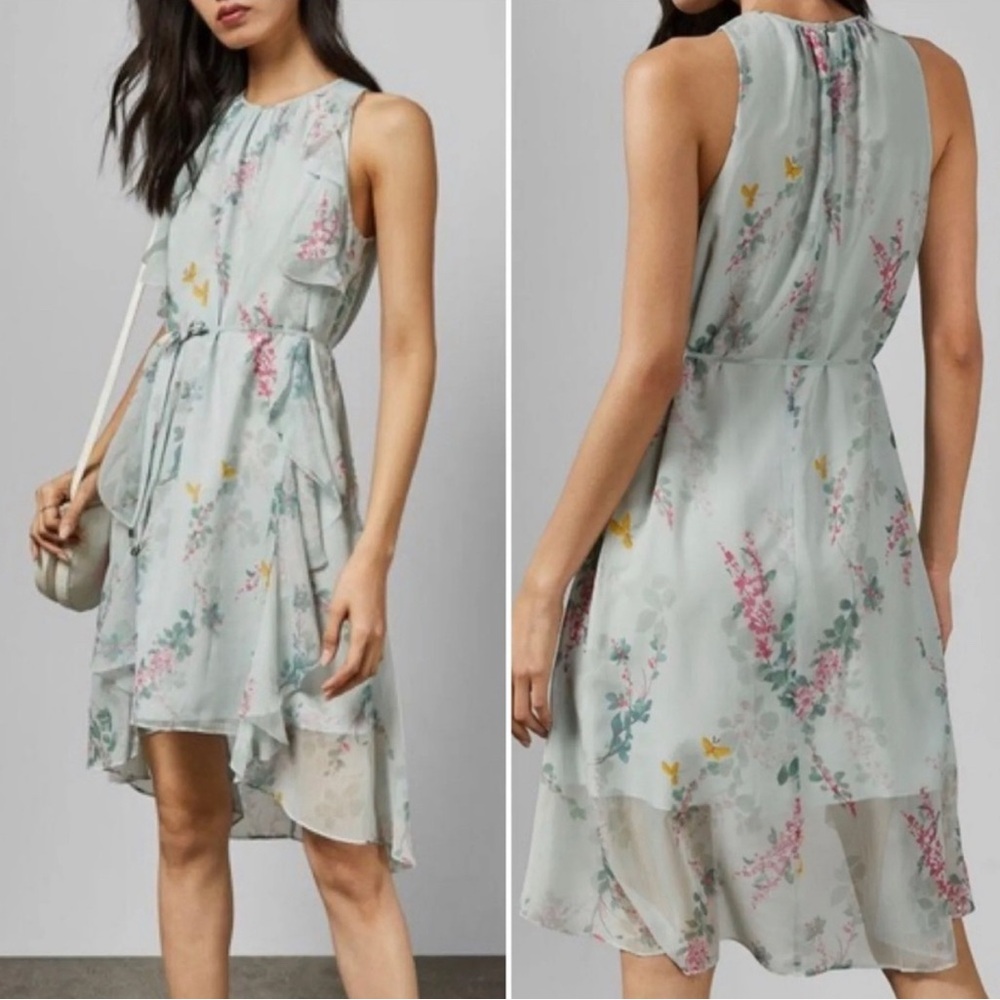 Ted Baker London Floral Print Dress Medium
